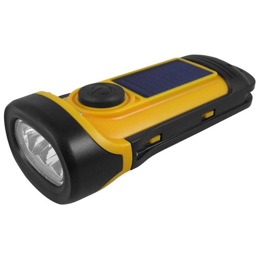 Eco-Power Wind Up Rechargeable Dynamo & Solar LED Torch