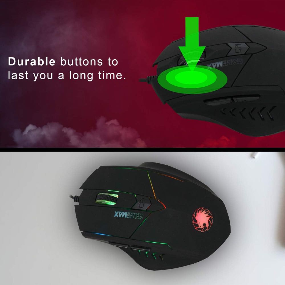 GameMax Tornado Optical LED Gaming Mouse