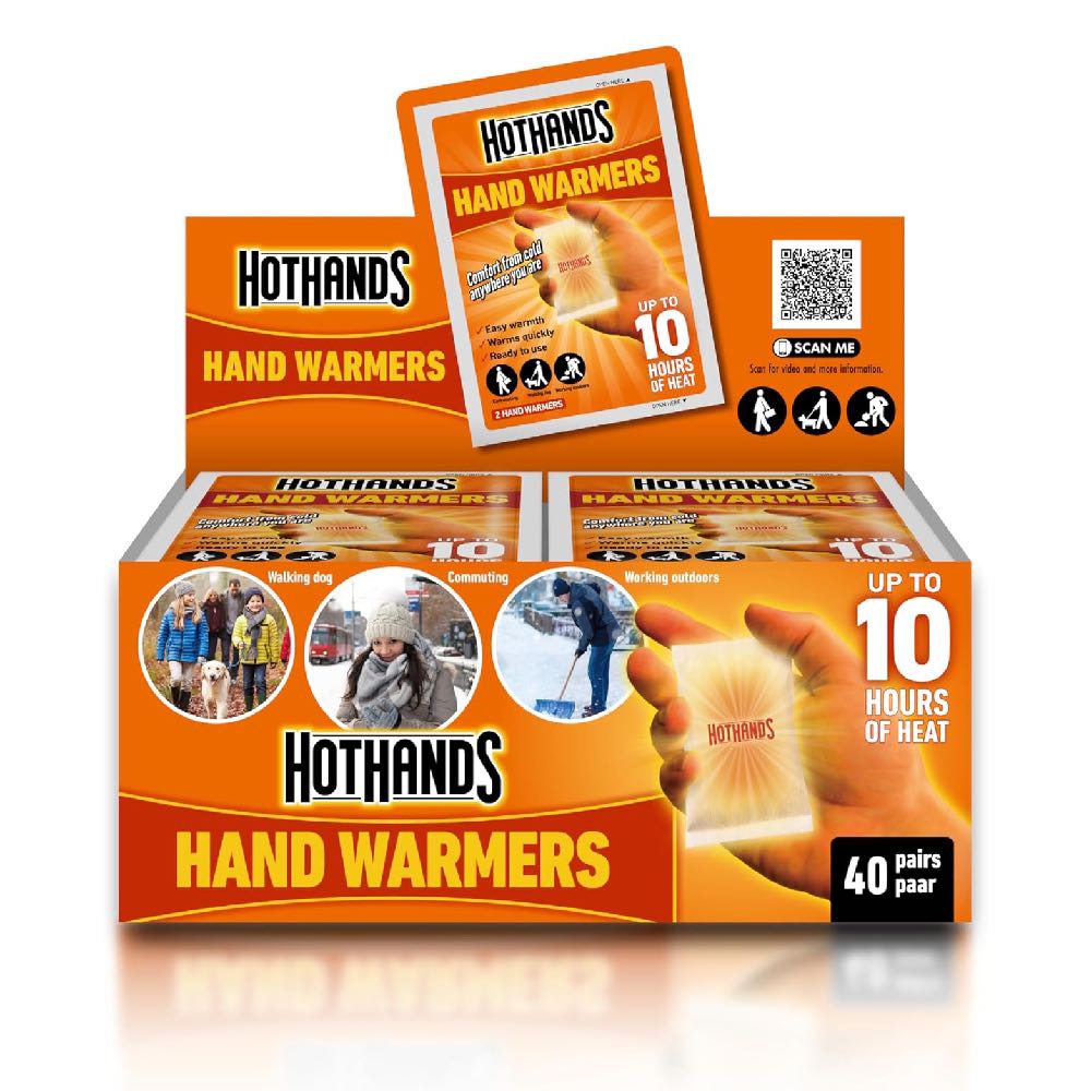 HOTHANDS Hand Warmers with 10 Hours of Instant Heat - 40 Pairs