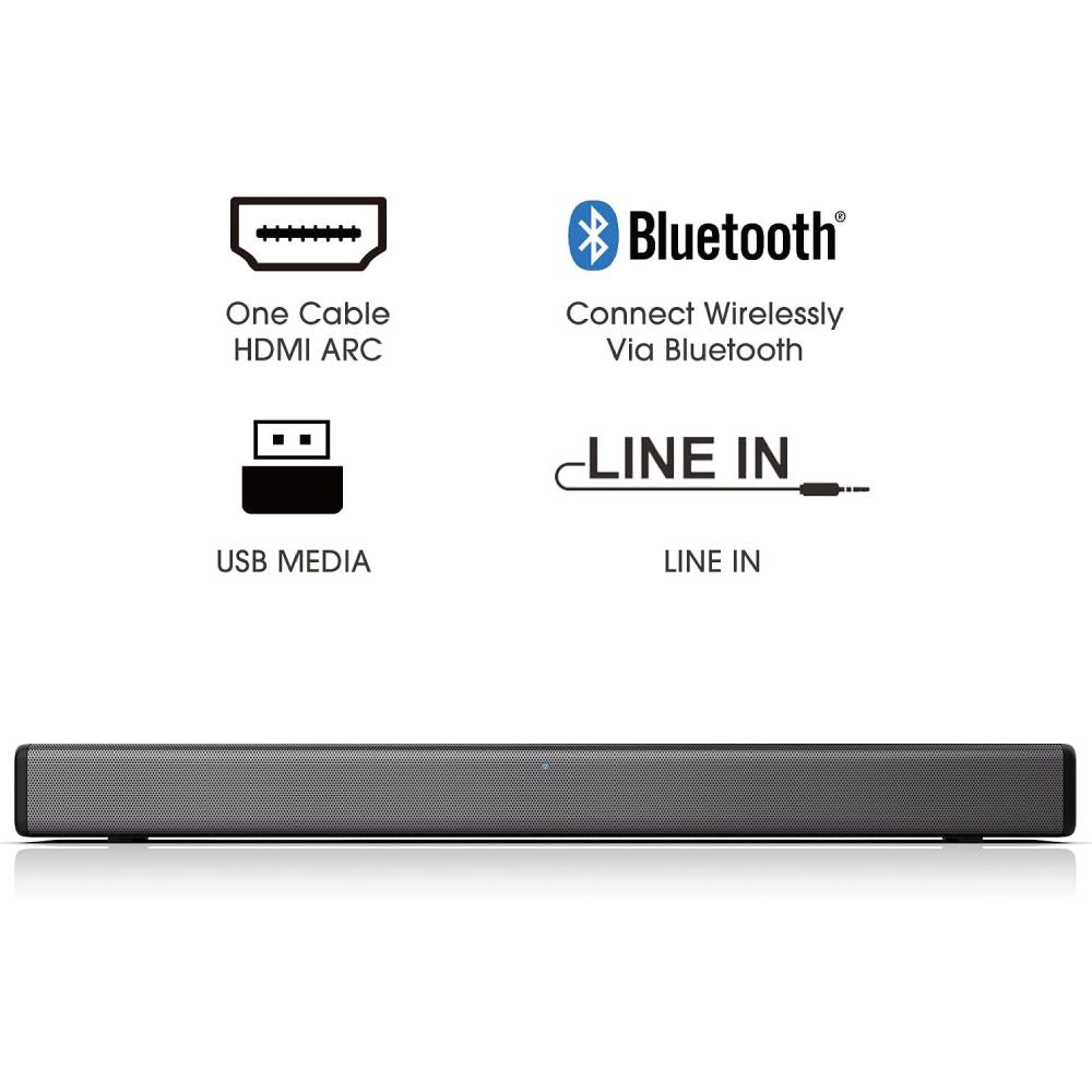 Hisense HS214 Bluetooth TV Soundbar with Built-In Subwoofer & HDMI ARC