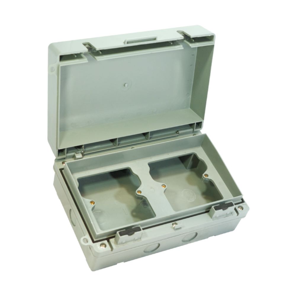 IP65 Heavy-Duty Outdoor Universal Accessory Box – 1G / 2G / Dual (Empty, Socket, USB & RCD Variants)