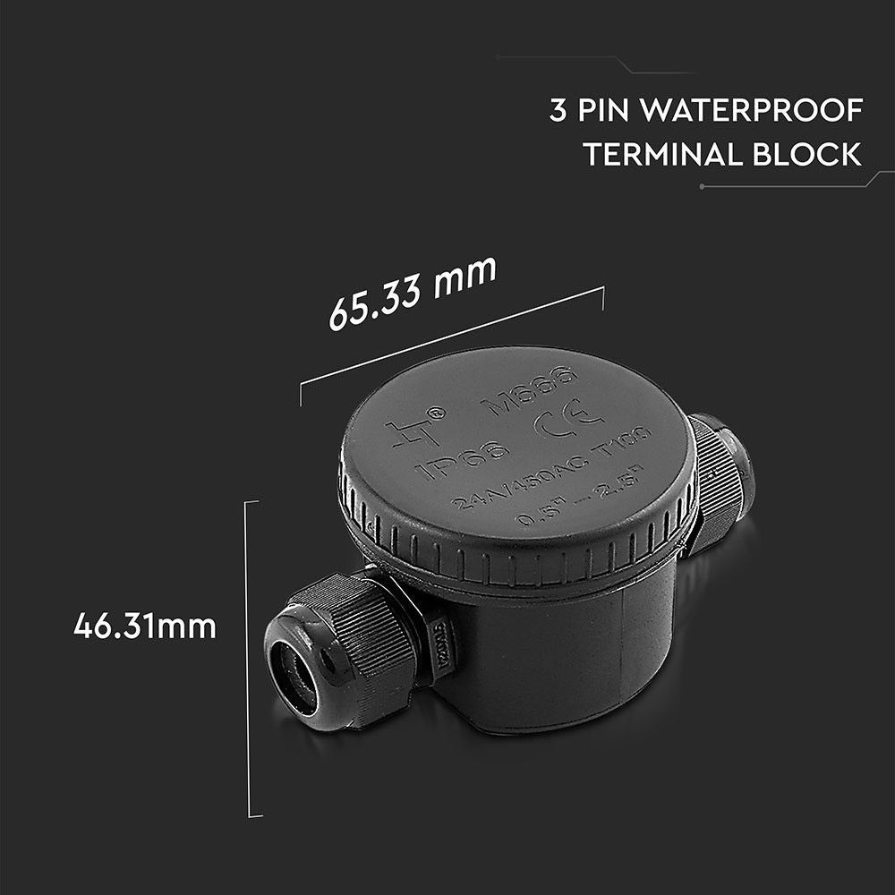 IP66 Waterproof Cable Joiner Junction Box for 2 or 3 Core Cable Connections