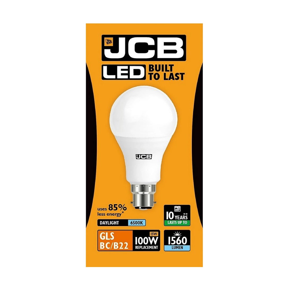 JCB LED GLS Bulb 15W 1560lm – B22 / E27 – 6500K (Daylight)