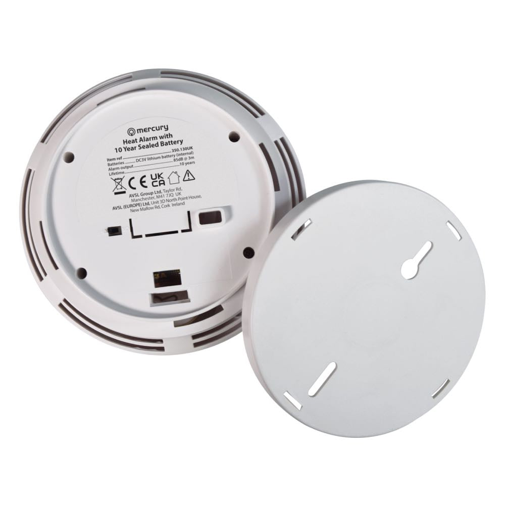 Kitchen & Garage Heat Alarm with Sealed 10-Year Battery