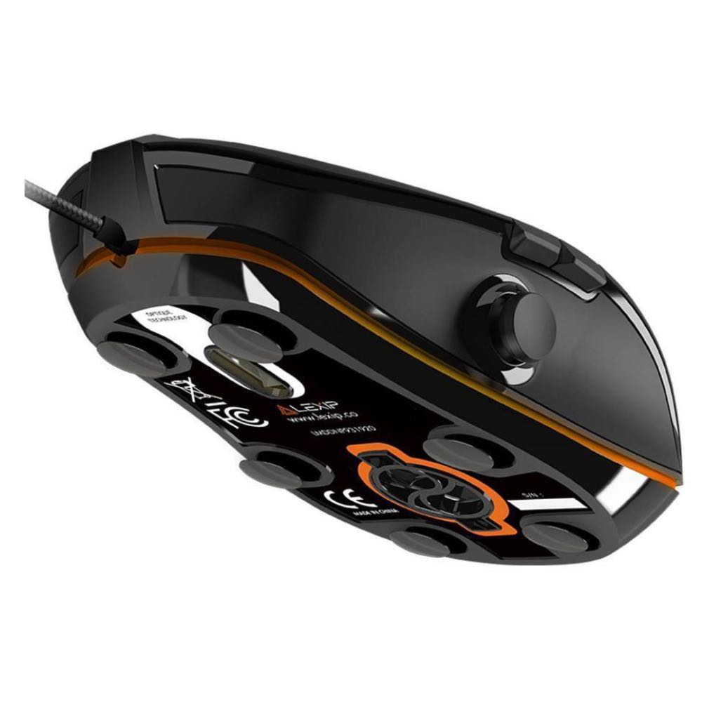 LEXIP NP93 Neptunium Alpha Wired Precision Control LED Gaming Mouse with Thumb Joystick