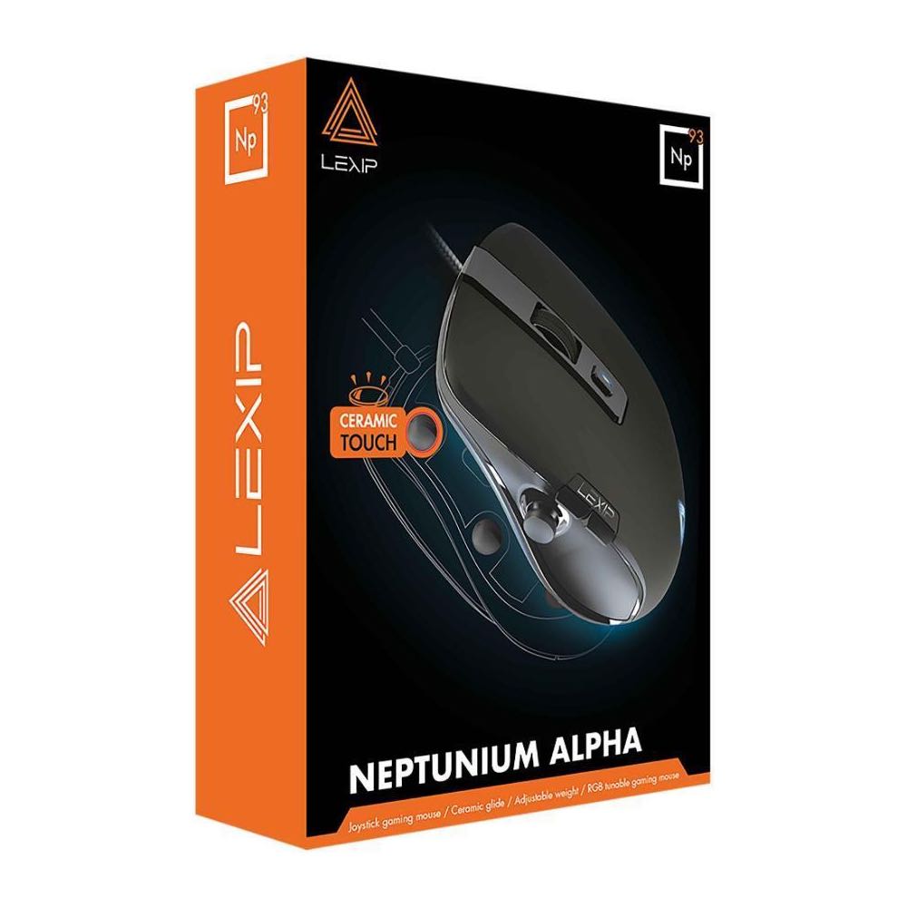 LEXIP NP93 Neptunium Alpha Wired Precision Control LED Gaming Mouse with Thumb Joystick