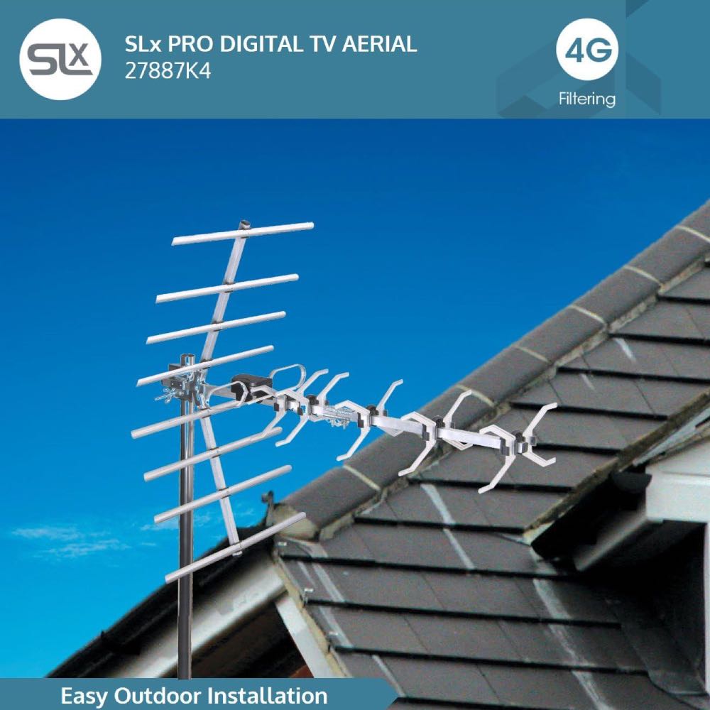 SLx Pro Digital TV Aerial Full Mounting Kit
