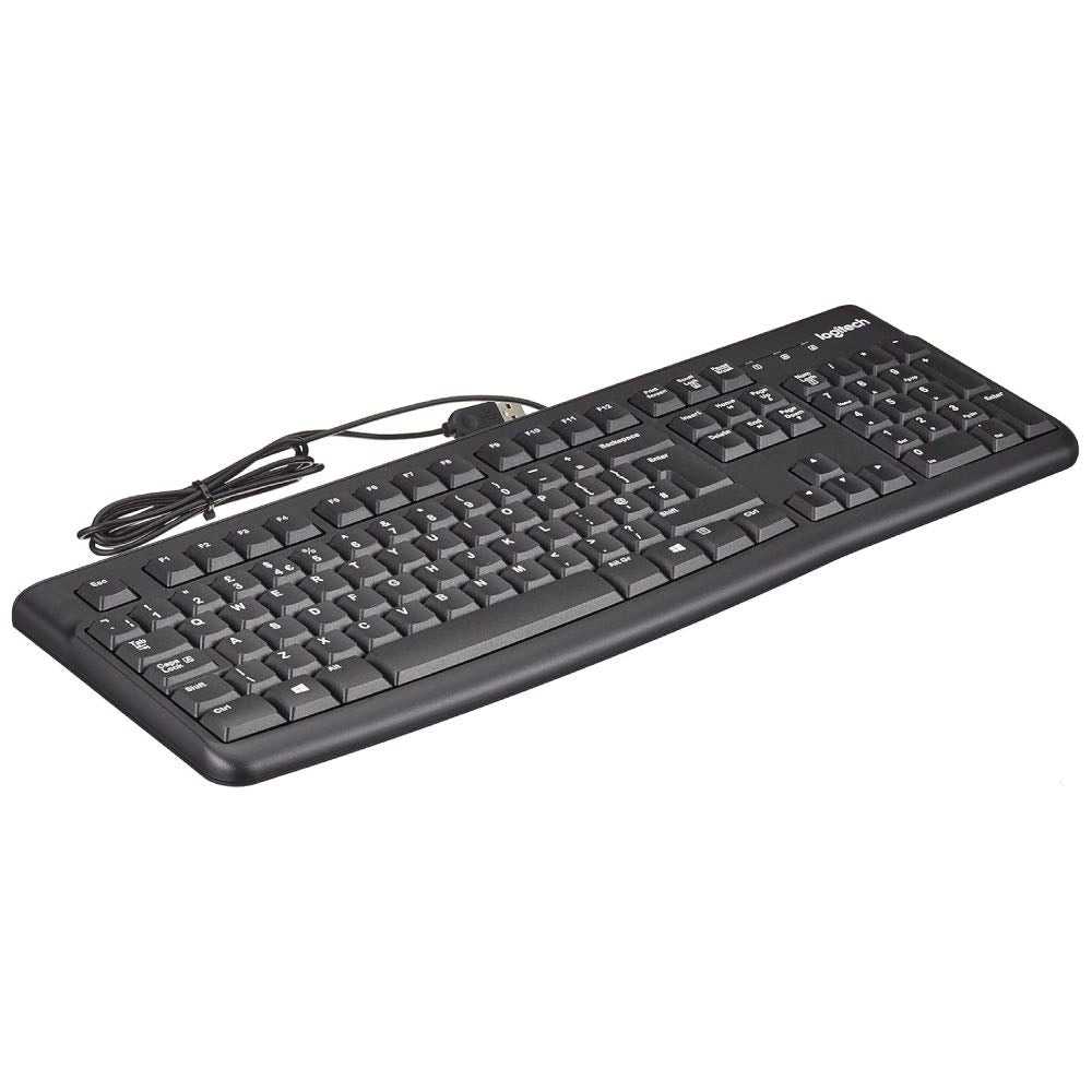 Logitech K120 USB Keyboard for Business – Full-Size Low-Profile UK Layout