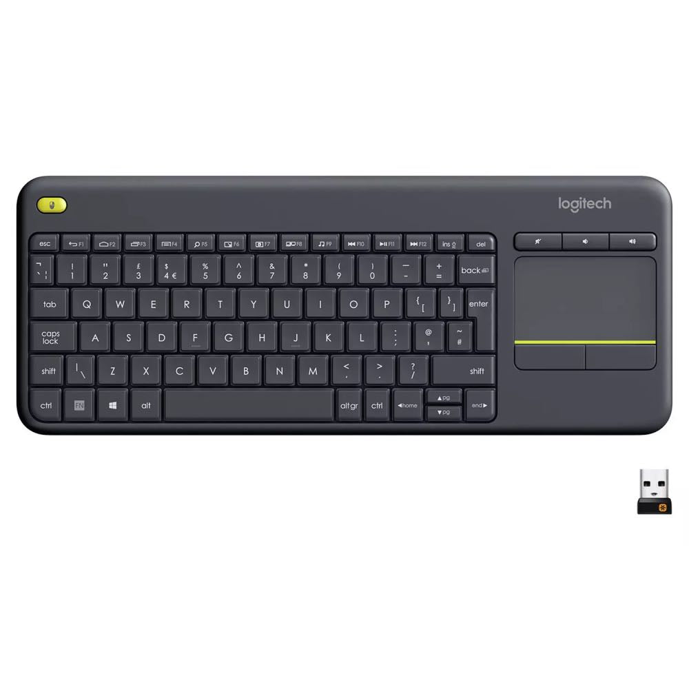 Logitech K400 Plus Wireless Touch Keyboard – All-in-One Media Control