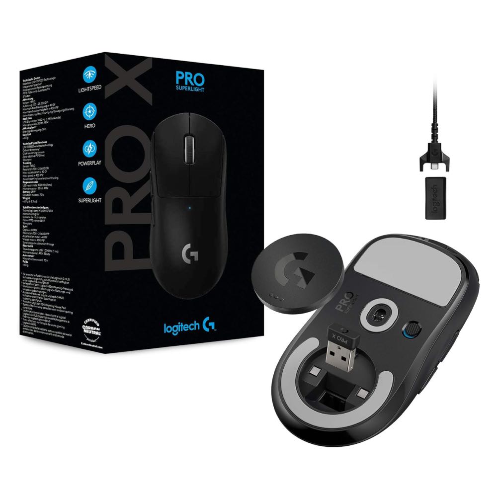Logitech Pro X Superlight Wireless Gaming Mouse – Ultra-Light Esports Precision