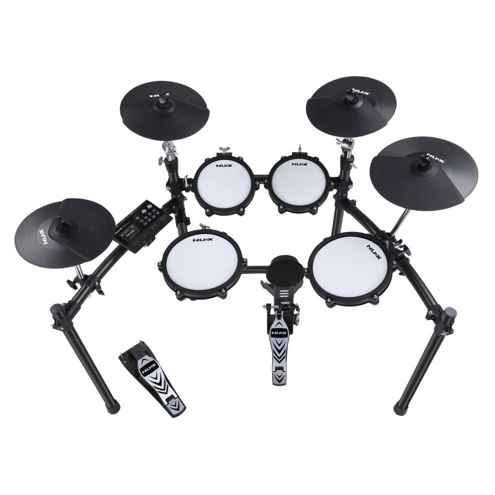 NUX DM-310 Digital Drum Kit with Dual-Zone Mesh Pads, USB Audio & Bluetooth