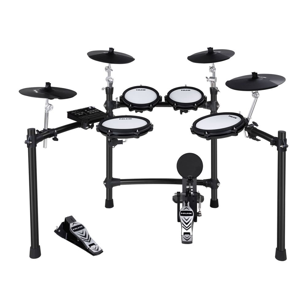NUX DM-310 Digital Drum Kit with Dual-Zone Mesh Pads, USB Audio & Bluetooth