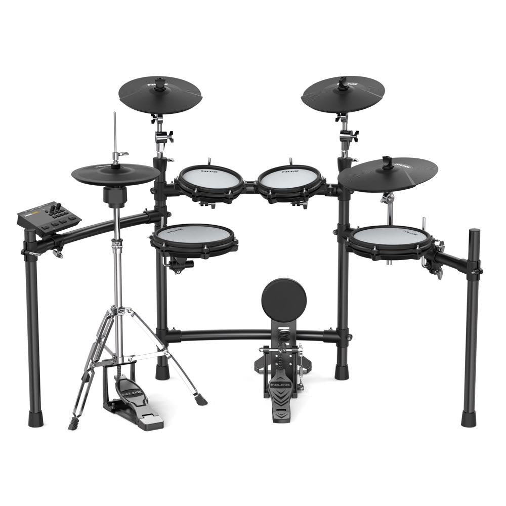 NUX DM-310H Professional Digital Drum Kit with Hi-Hat Stand, Varitone Technology & USB/MIDI Interface