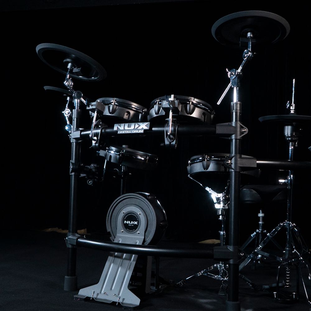 NUX DM-8 Flagship Digital Drum Kit with 14" Snare, USB/MIDI Interface & Bluetooth