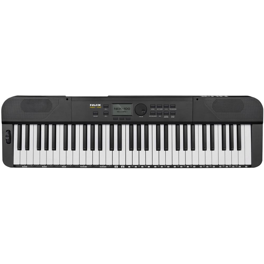 NUX NEK-100 61-Key USB Arranger Keyboard with MIDI, Live Phrases & Rechargeable Battery
