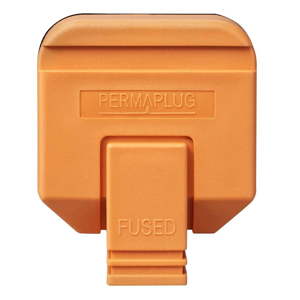 Permaplug Heavy Duty 13A Plug Orange