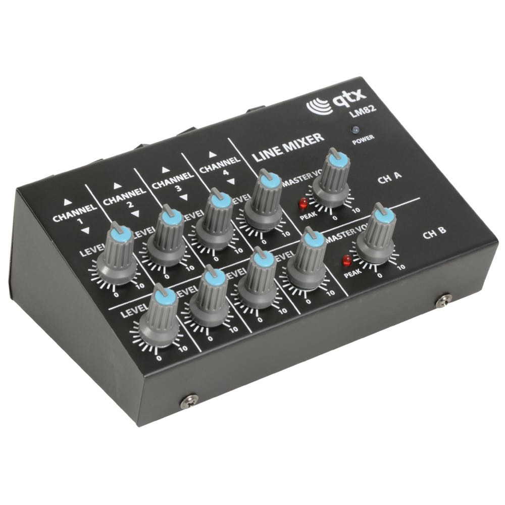 QTX Mini Line Level Mobile Audio Mixer