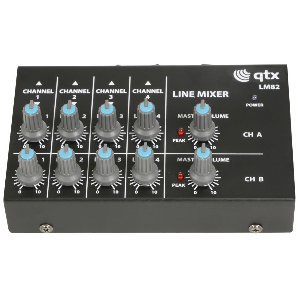 QTX Mini Line Level Mobile Audio Mixer