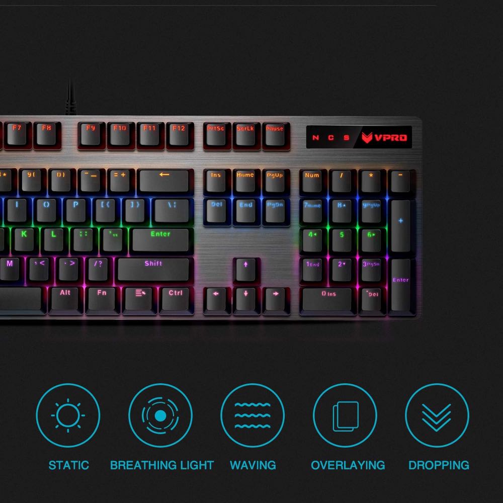 Rapoo VPRO V500 Pro Mechanical Gaming Keyboard (UK Layout)