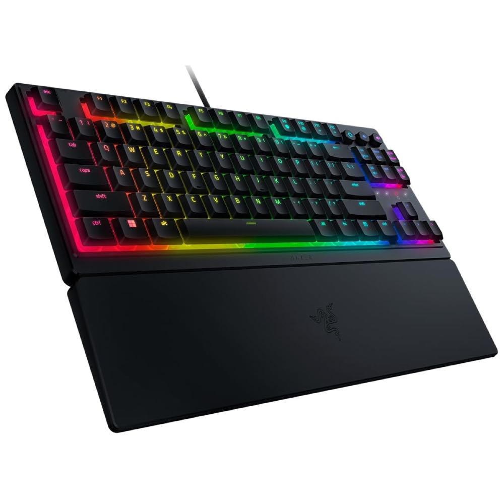 Razer Ornata V3 TKL RGB USB Gaming Keyboard with Wrist Support (Low-Profile UK Layout)
