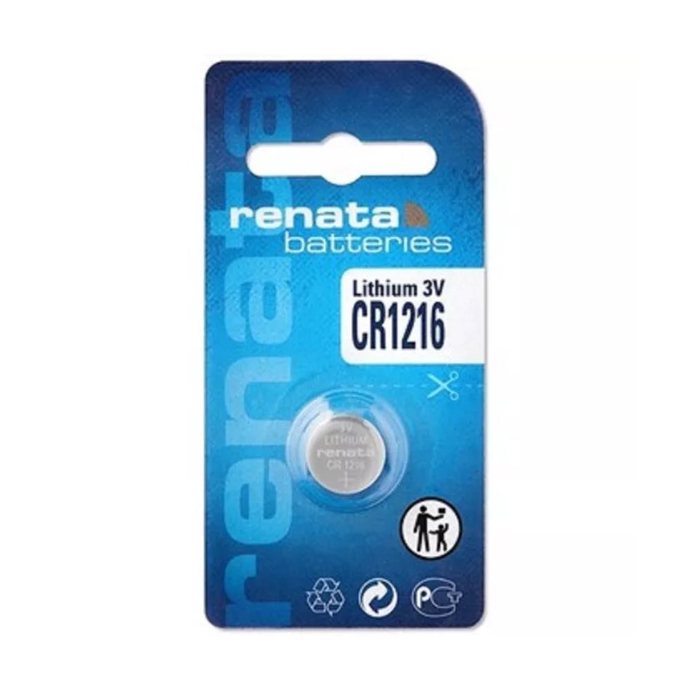 Renata CR1216 3V Lithium Coin Cell Battery – Swiss Made – Pack of 1