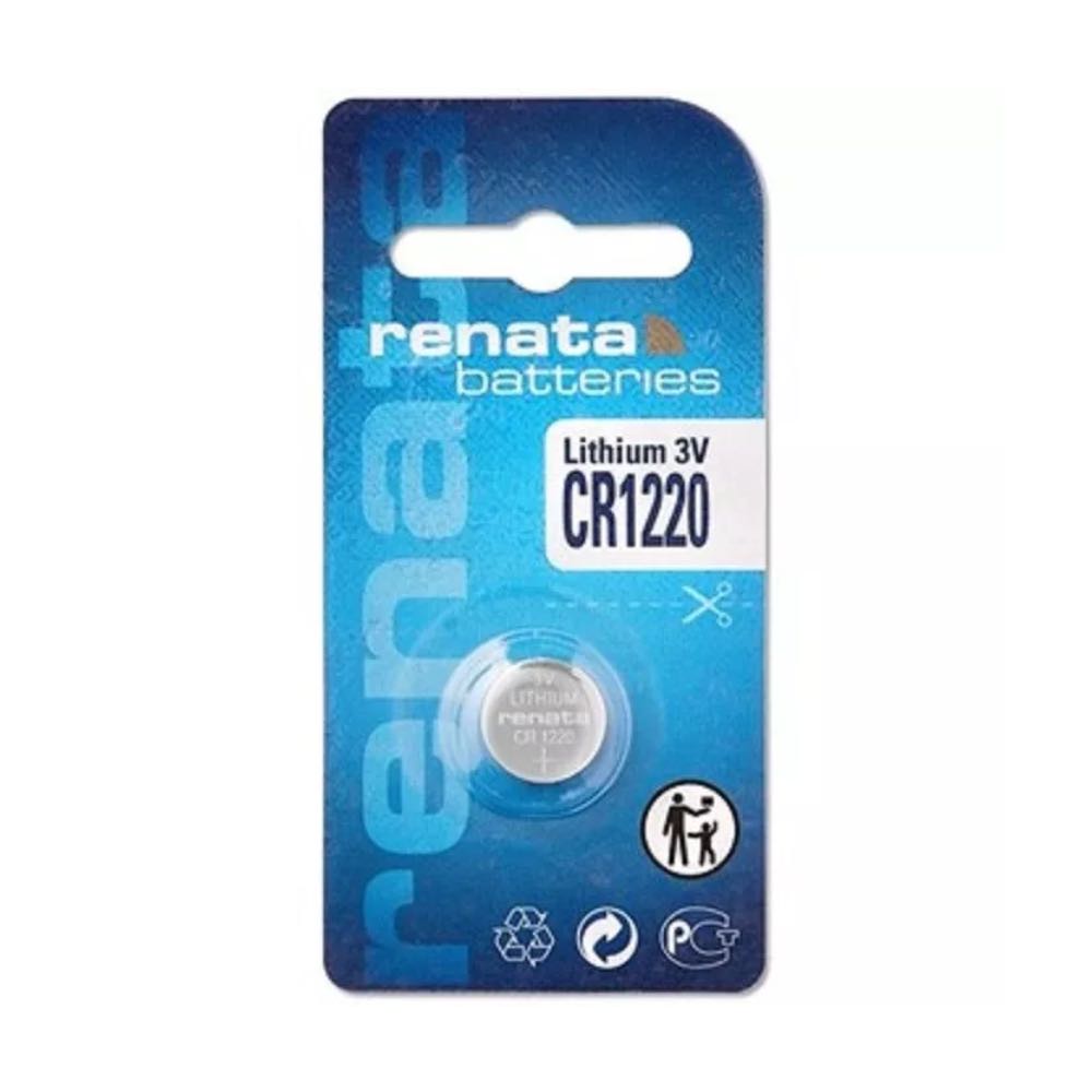 Renata CR1220 3V Lithium Coin Cell Battery – Swiss Made – Pack of 1