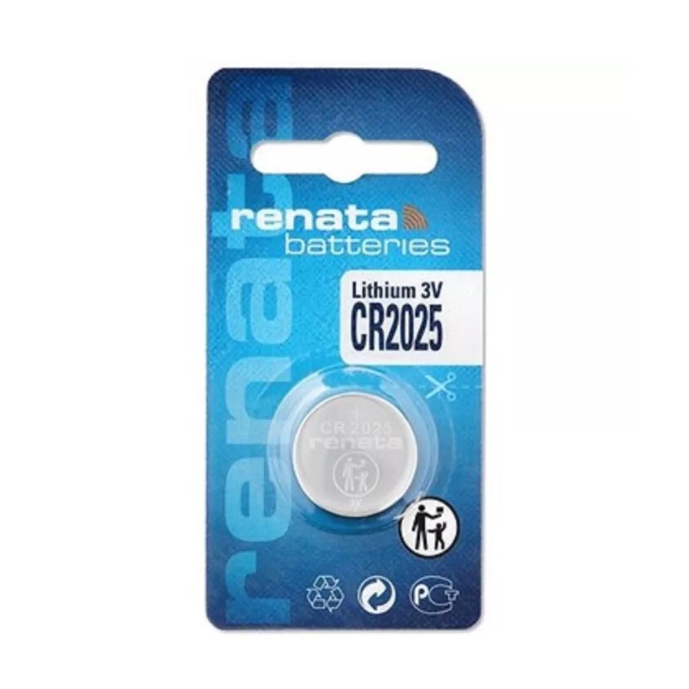 Renata CR2025 3V Lithium Coin Cell Battery – Swiss Made – Pack of 1