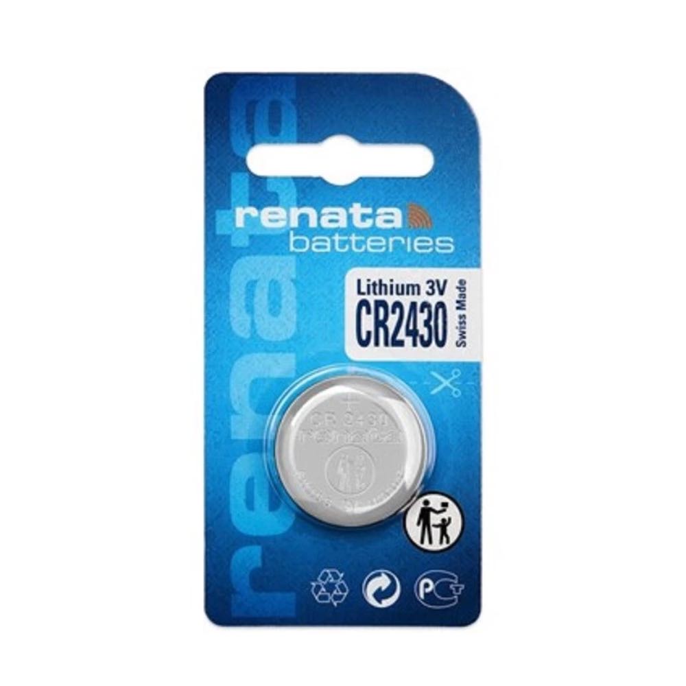 Renata CR2430 3V Lithium Coin Cell Battery – Swiss Made – Pack of 1