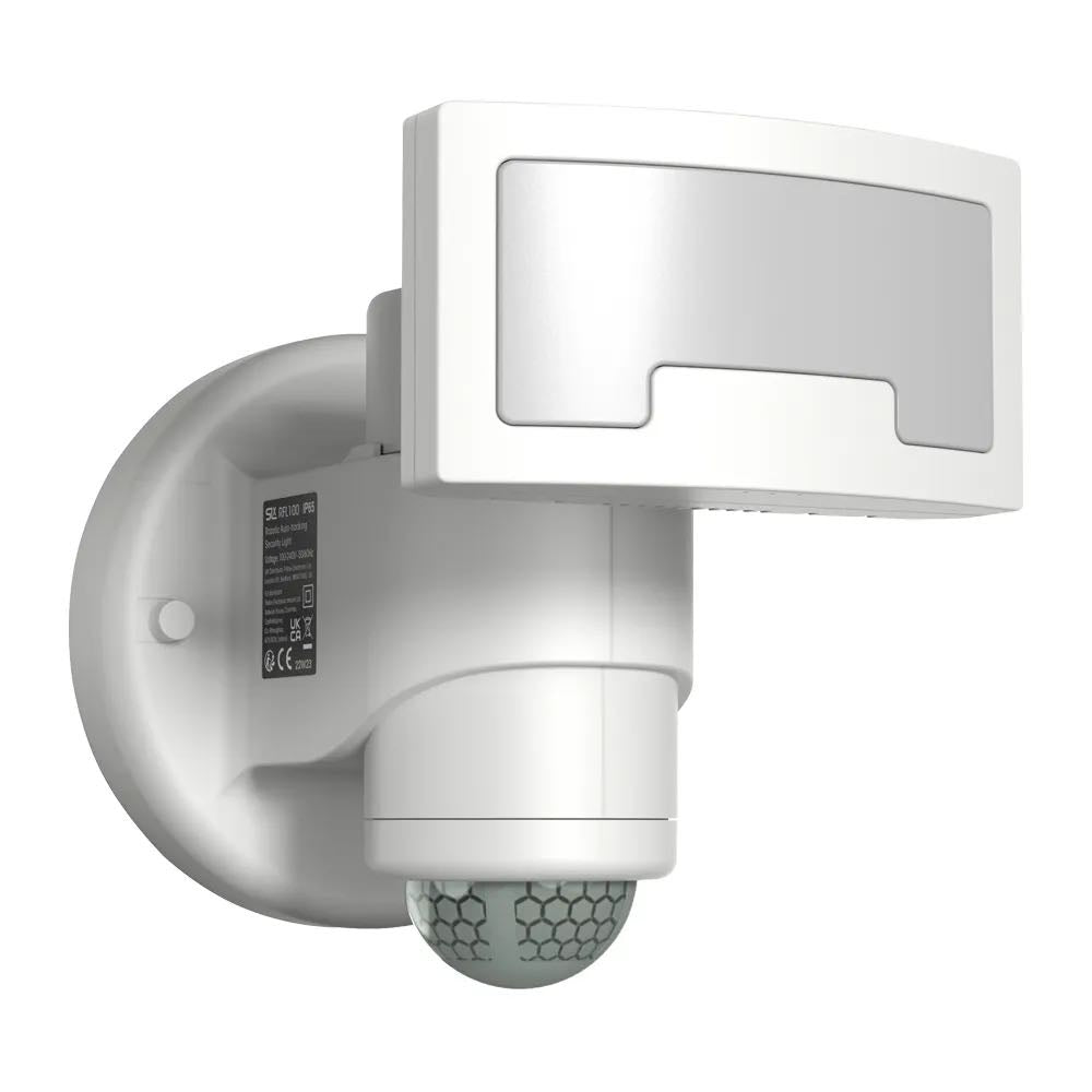 Best robotic led flood light with motion sensor in white auto tracking outdoor pir security light features