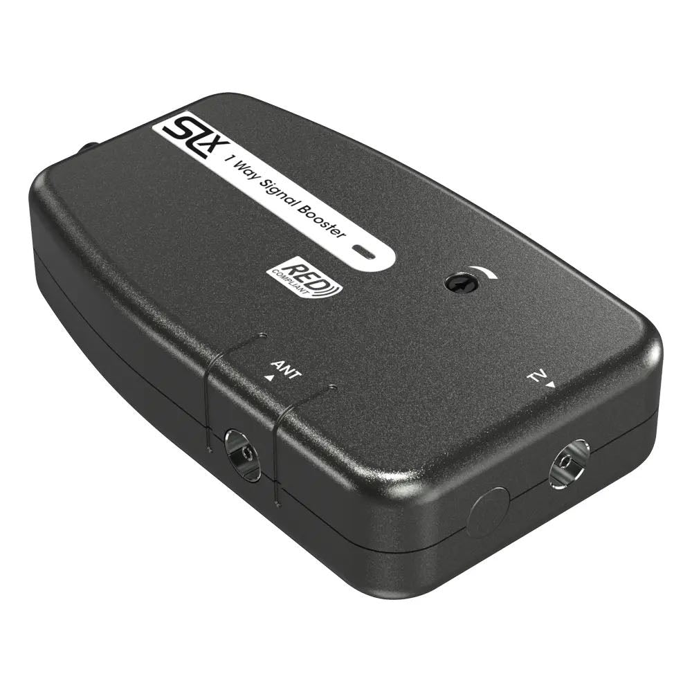 SLx 5G 1 Way Aerial Amplifier – Adjustable Signal Booster for HD, DAB & FM