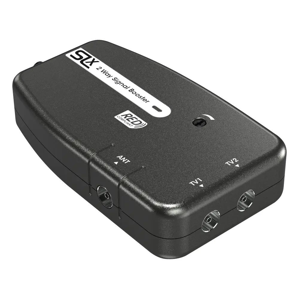 SLx 5G 2 Way Aerial Amplifier – Dual Output Signal Booster for TV & Radio