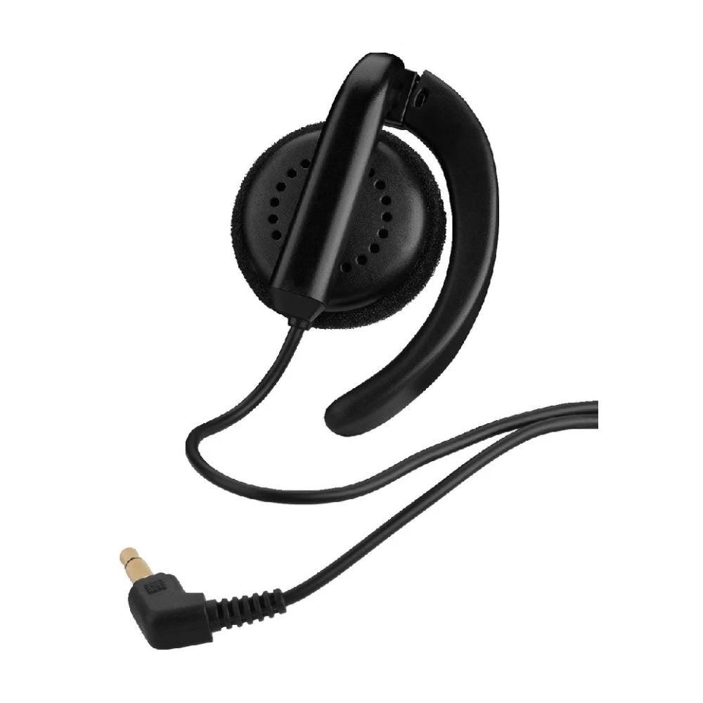 Security Guard Mono Single Ear Earpiece with Integrated Clip & Gold-Plated 3.5mm Jack