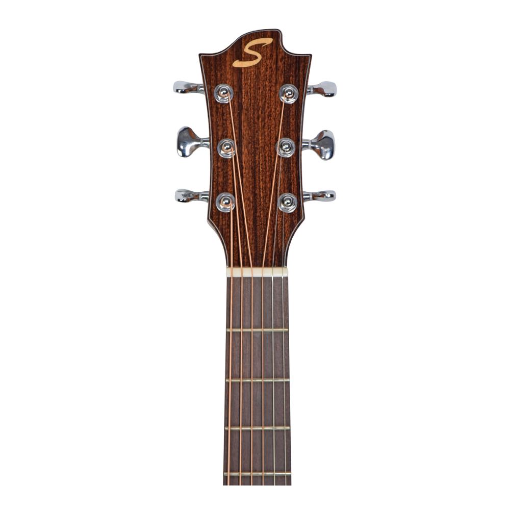 Sevinia Signature Series Grand Auditorium Electro-Acoustic Guitar – All-Solid Wood + Bag & Strap