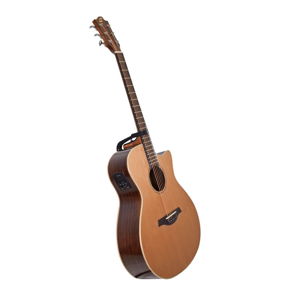 Sevinia Solid Top Grand Auditorium – Cedar & Rosewood Electro-Acoustic Guitar