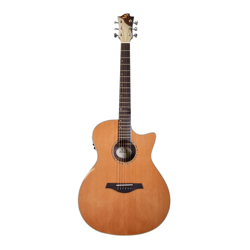 Acoustic Guitar Sevinia Solid Top Grand Auditorium