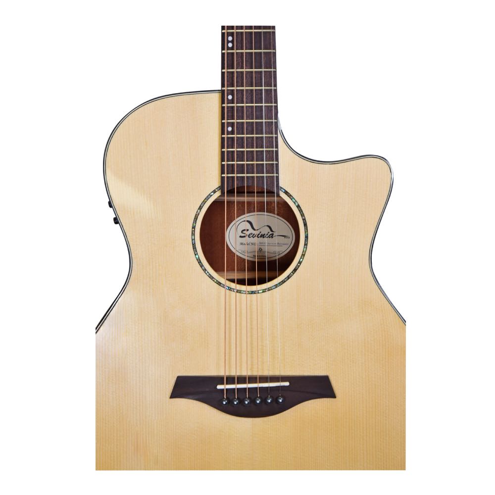 Sevinia Solid Top Grand Auditorium – Spruce & Mahogany Electro-Acoustic Guitar