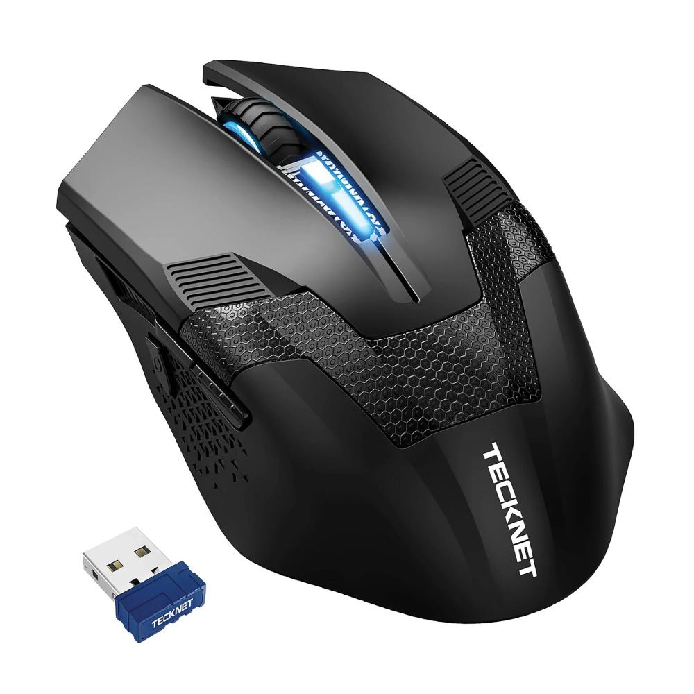 TECKNET Raptor Prime 8-Button Wireless 2.4GHz Optical Gaming Mouse