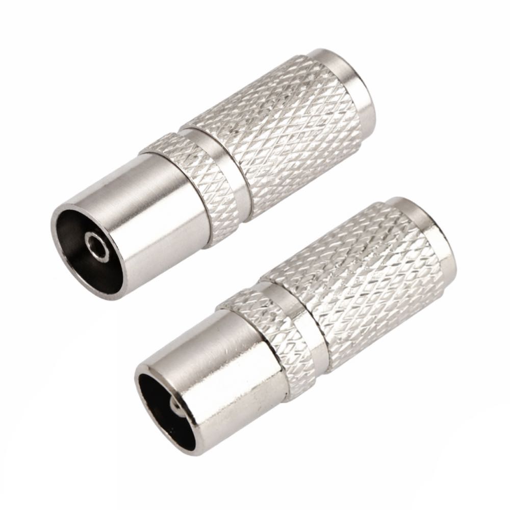 TV Aerial Screw-On Coax Plug & Socket Connectors – RG6 / WF100 Multi-Pack
