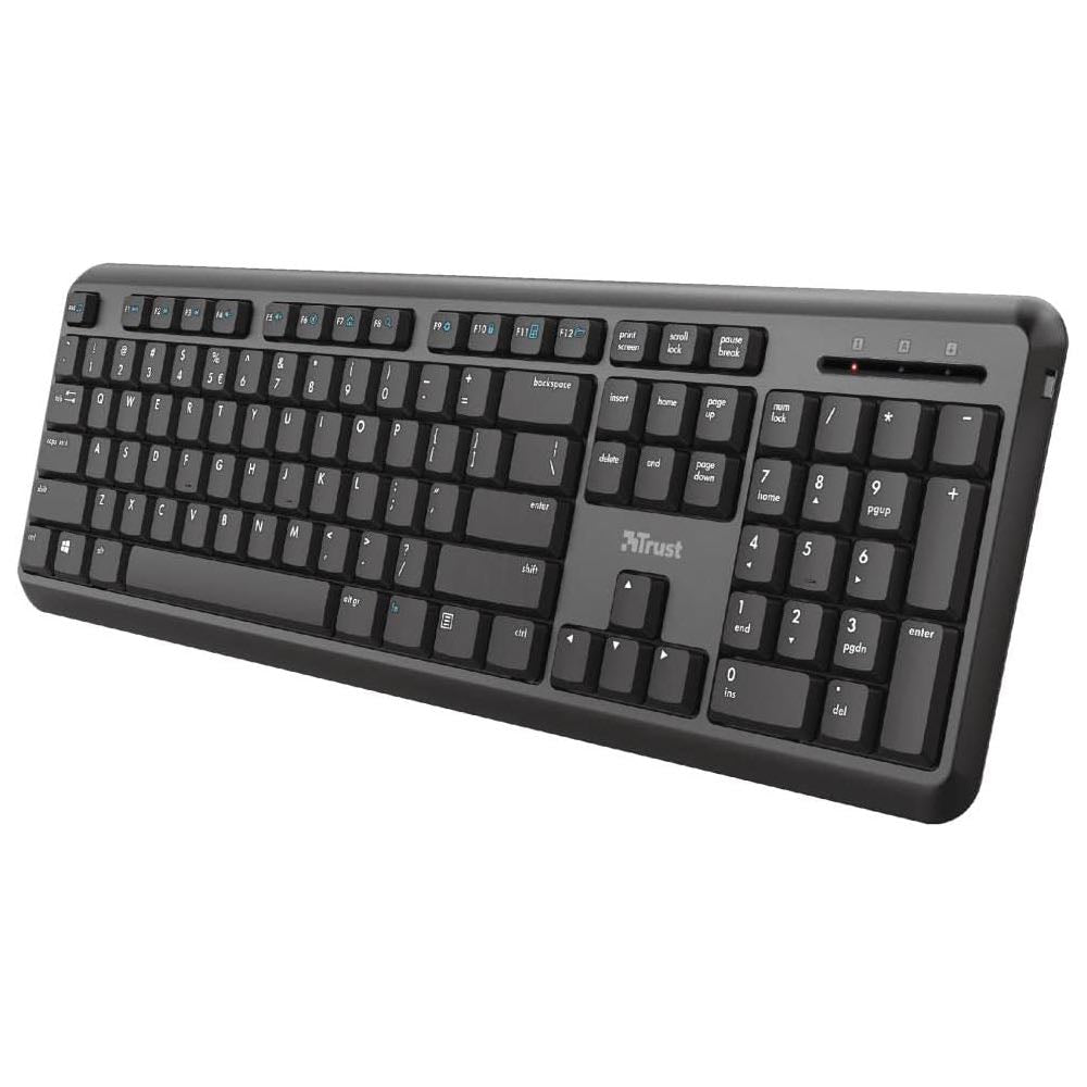 Trust TK-350 Quiet Wireless Full-Size Keyboard (UK Layout)