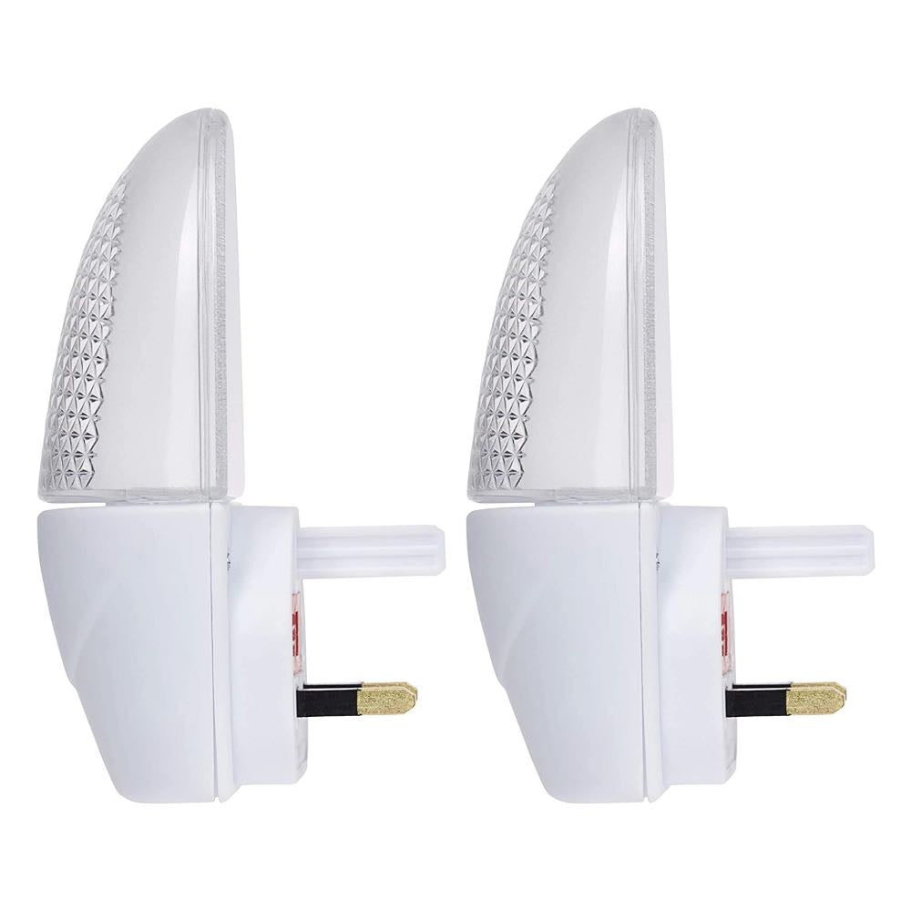 Twin Pack Plug-In LED Night Lights – Soft White Dusk to Dawn Sensor – Energy Efficient