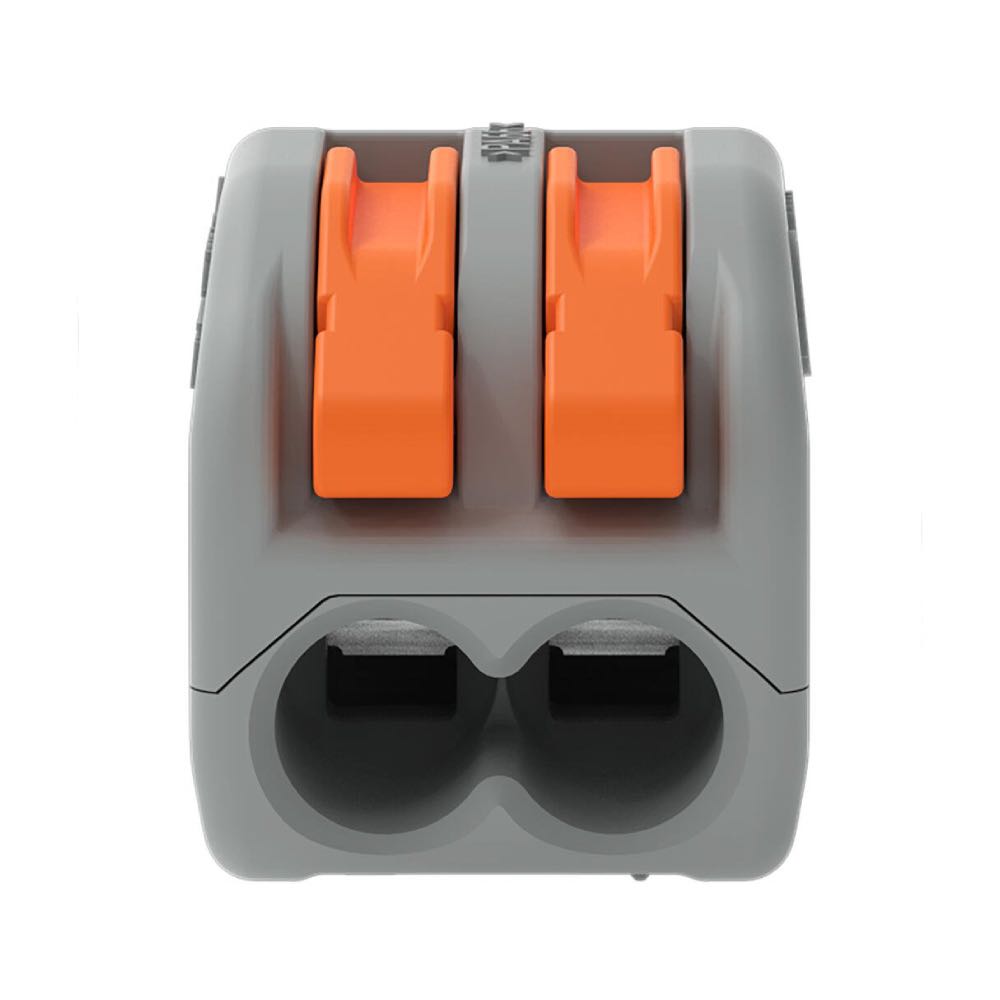 WAGO 222-412 2-Way Lever Wire Connector Grey – Multi Pack Options
