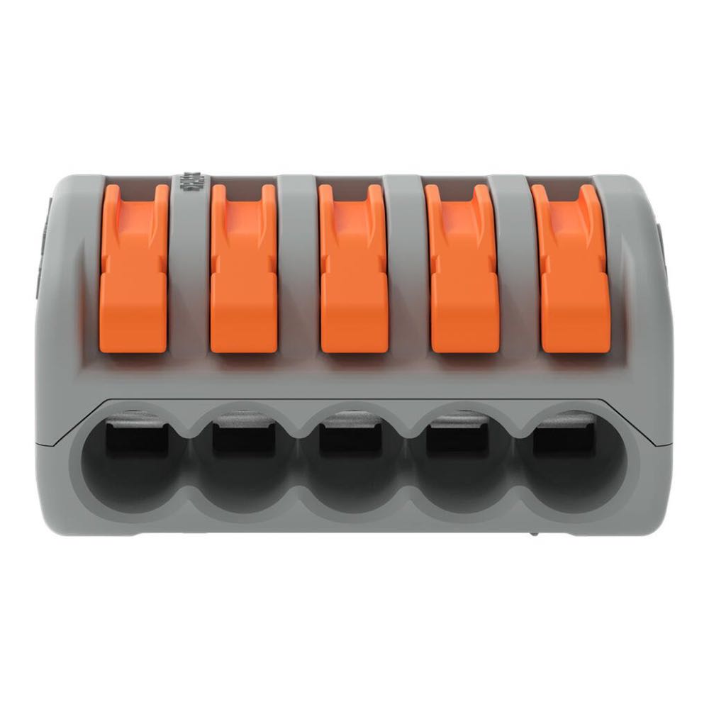 WAGO 222-415 5-Way Lever Wire Connector Grey – Multi Pack Options