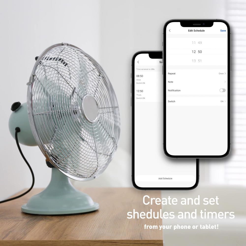 Wi-Fi Smart Plug Socket – Alexa & Google Home Compatible