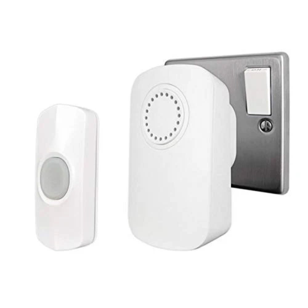 Wireless Mains Plug-In Door Chime with Push Button