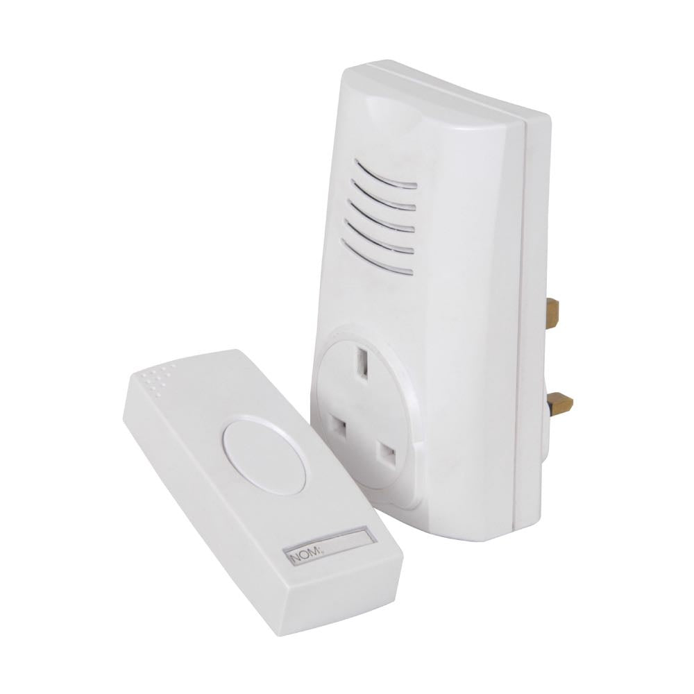 Wireless Mains Plug-In Doorbell with 38 Melodies & 80m Range