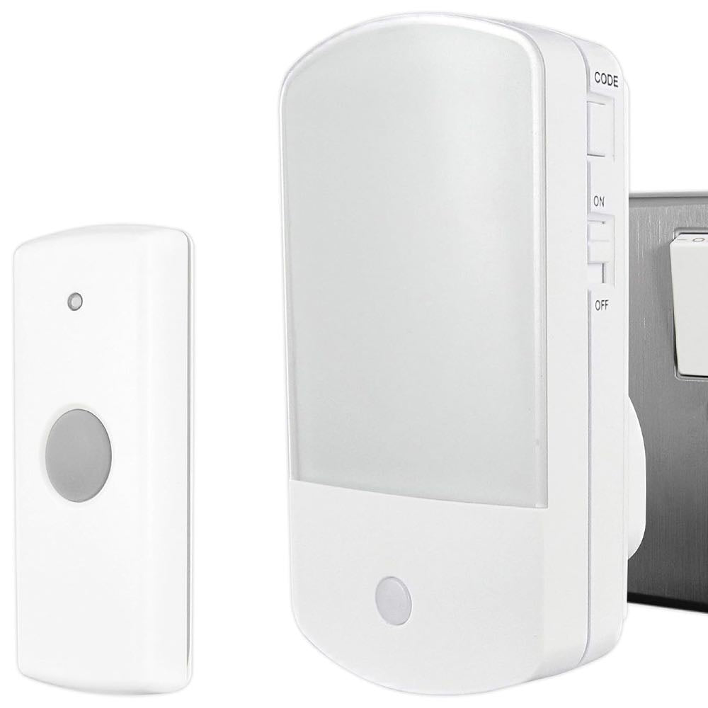 Wireless Plugin LED Door Chime with Night Light