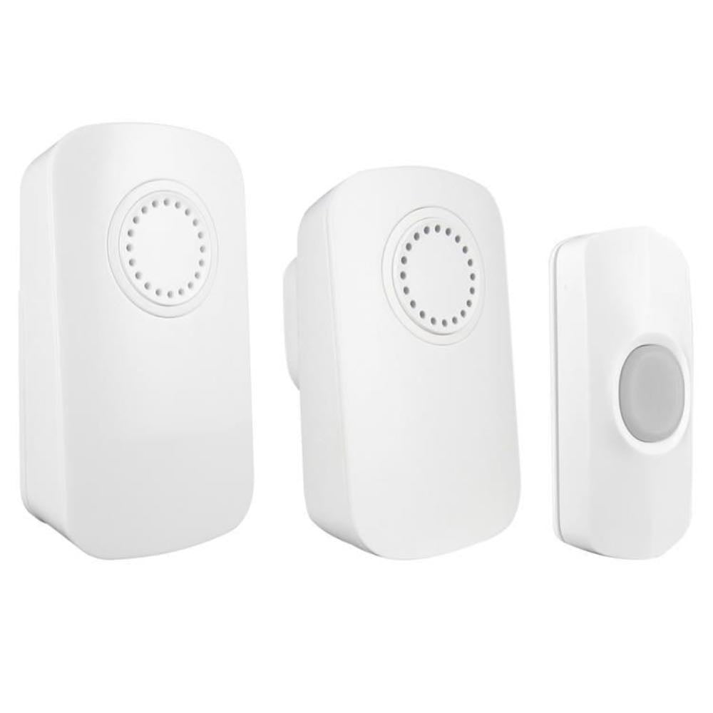 UNI-COM Twin Pack 2-Piece Plugin & Portable Wireless Door Bell Chime