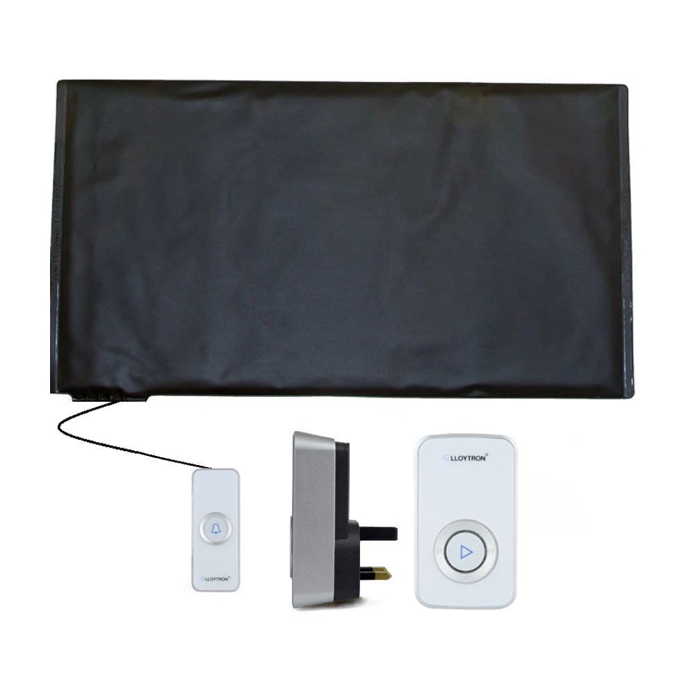 Wireless Pressure Mat Alarm Pad with Plug-In Receiver – 200m Range