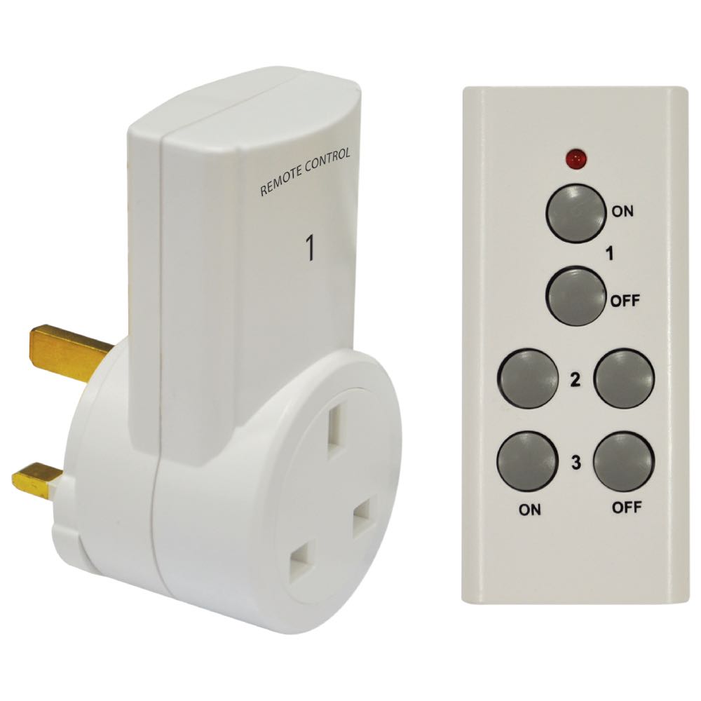 Wireless Remote Control 13A Plug-In Socket – 1 Pack