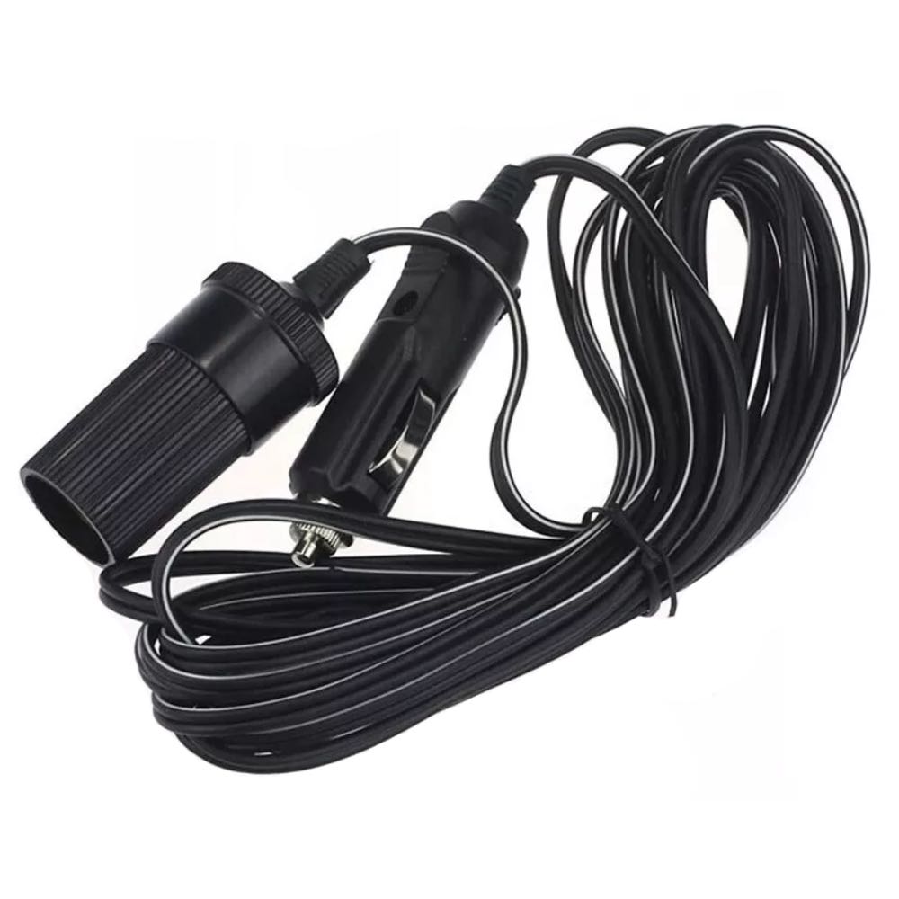 12V Car Cigar Lighter Socket Extension Lead – Various Lengths